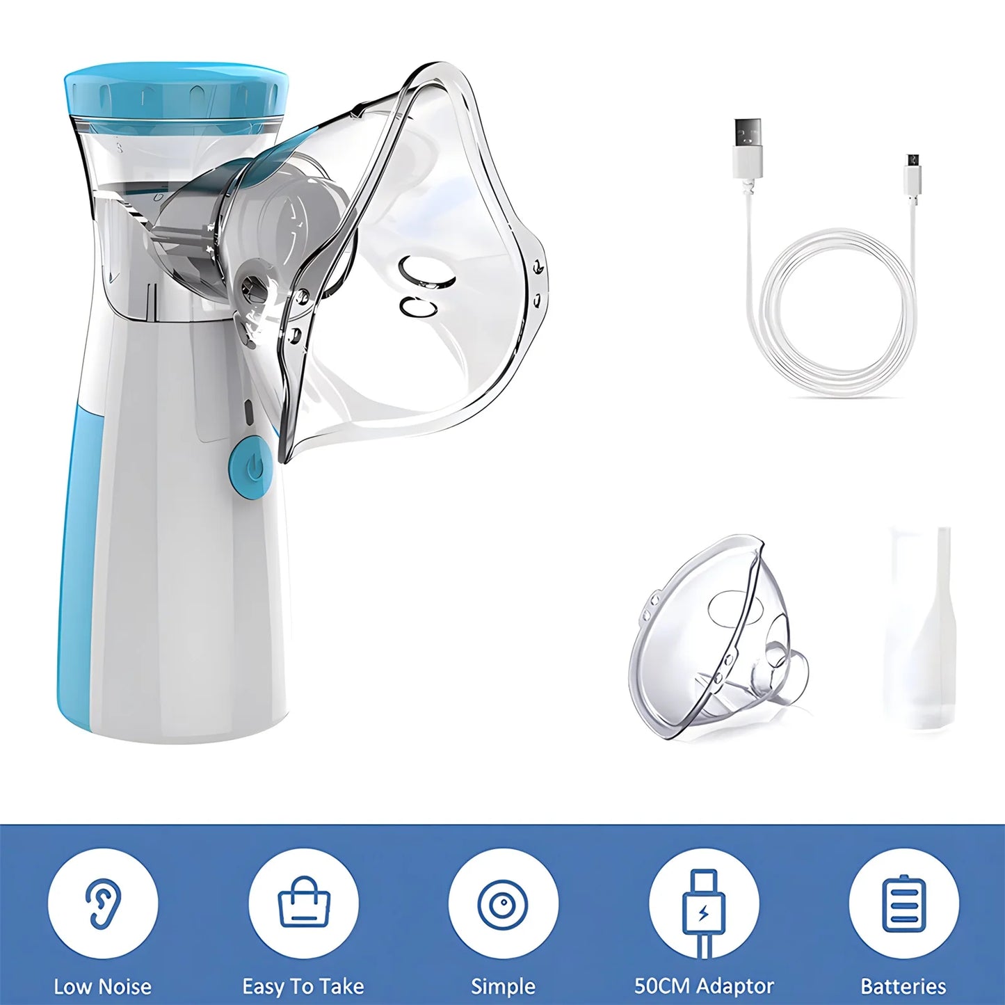 Mini Medical Nebulizer Handheld Nebulizers Ultrasonic Atomizers Portable