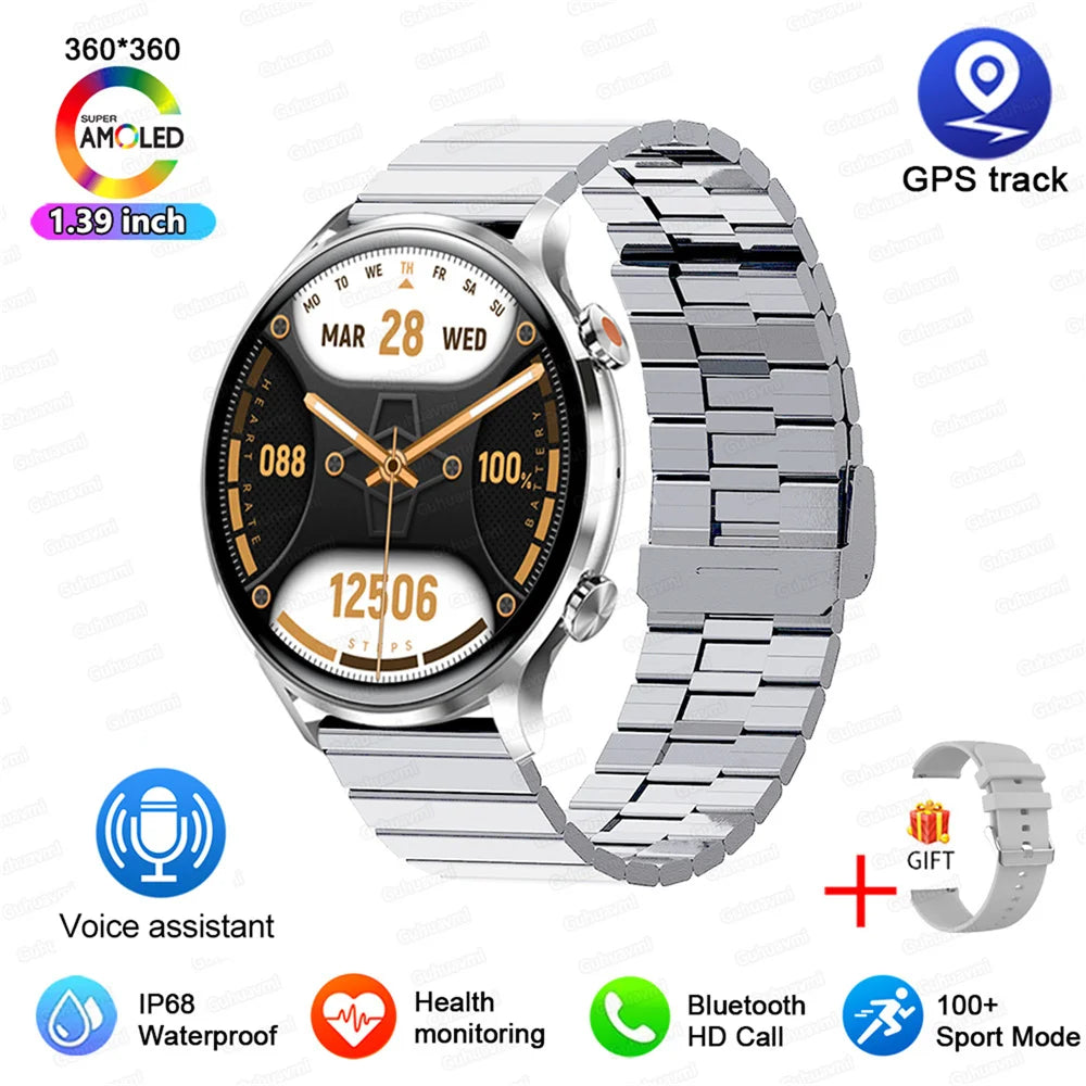 2026 New Smartwatch Women AMOLED HD Screen Always On Display Bluetoothe