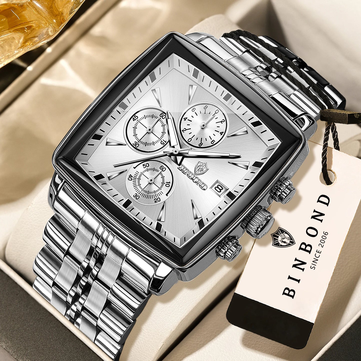 Bennstore BINBOND Luxury quartz watches for men
