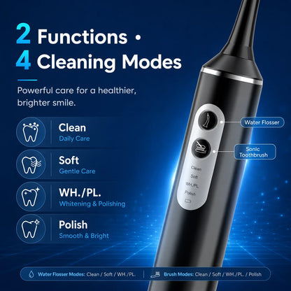 3 in 1 Electric Toothbrush With Water Flosser Dental For Adults and Children