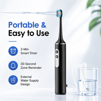 3 in 1 Electric Toothbrush With Water Flosser Dental For Adults and Children