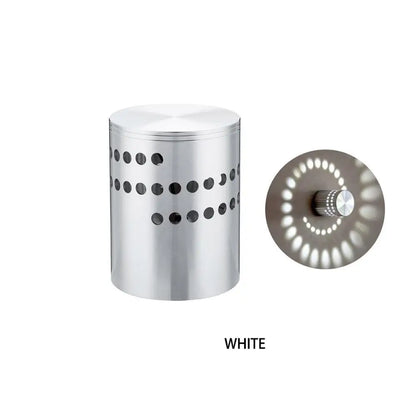 RGB Spiral Hole LED Wall Light Effect Wall Lamp Remote Controller Colorful