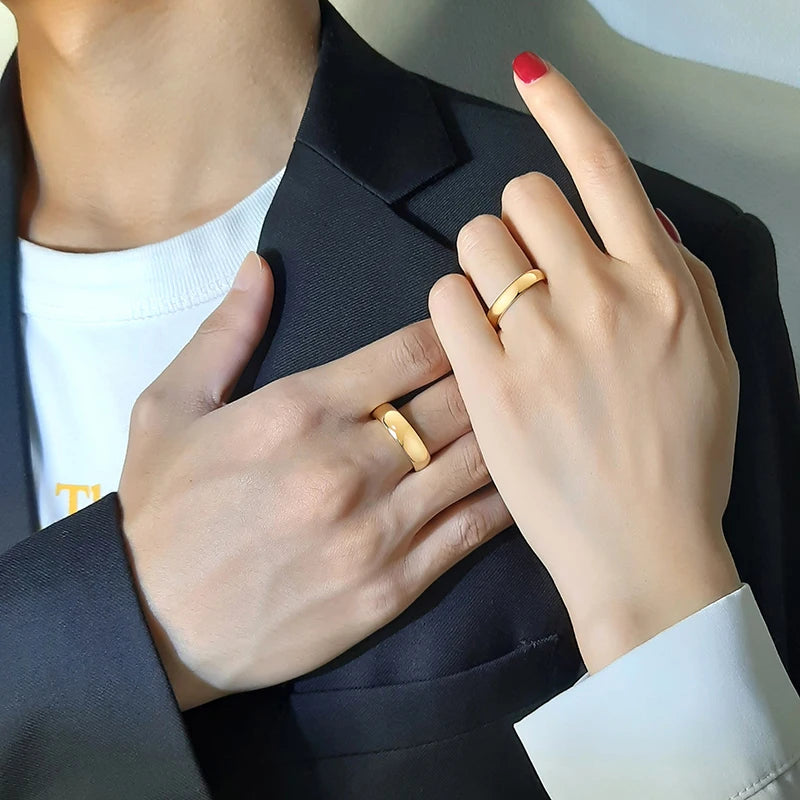 Vnox Anti Scratch Tungsten Wedding Rings for Women