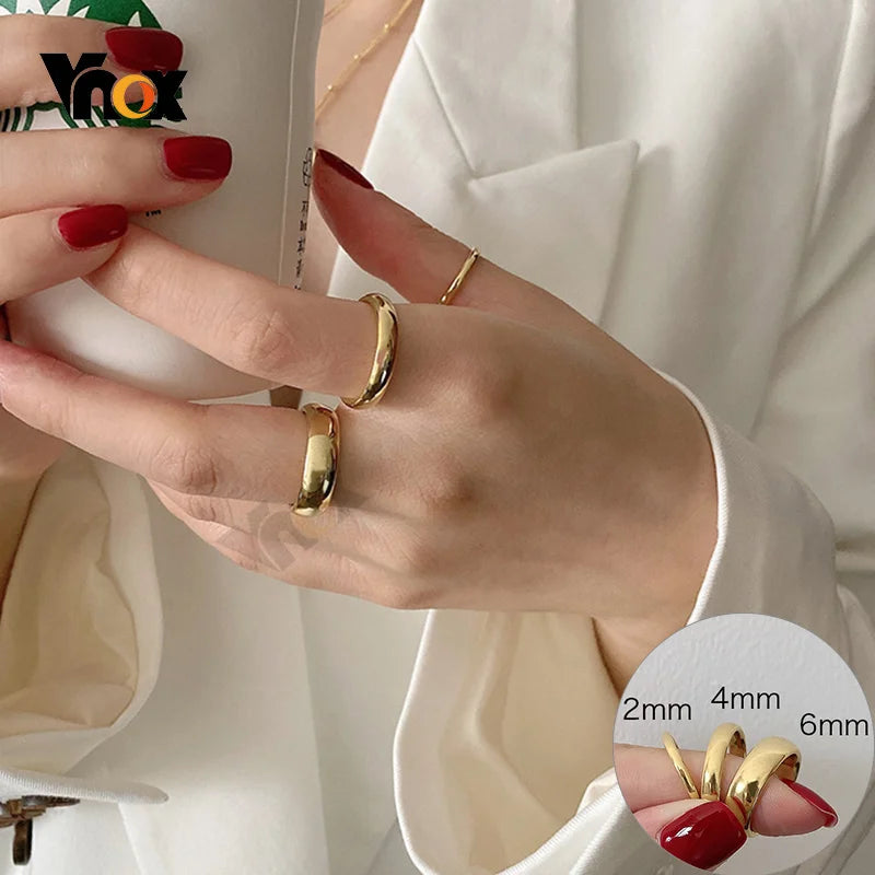 Vnox Anti Scratch Tungsten Wedding Rings for Women