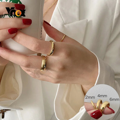 Vnox Anti Scratch Tungsten Wedding Rings for Women