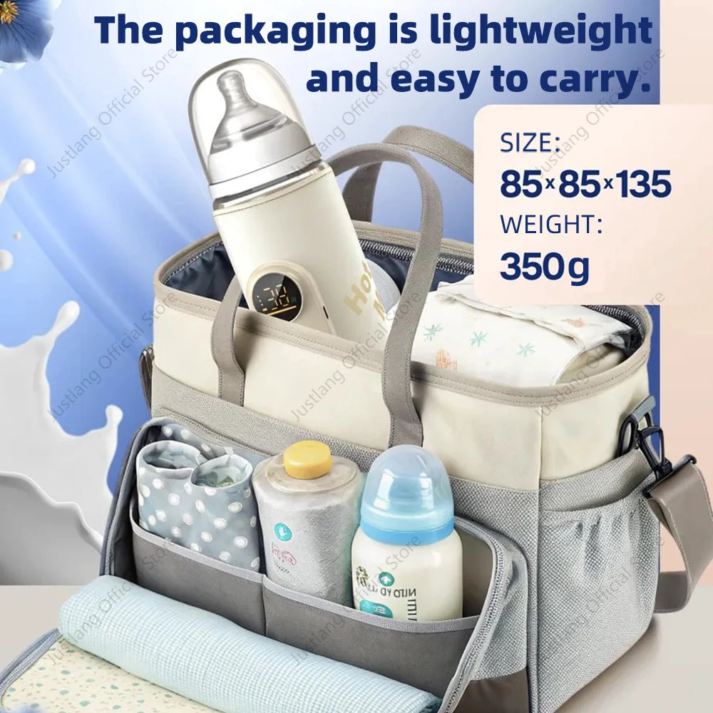 JUSTLANG 10000mAh Baby Bottle Warmer 5 Heat Level Multifunction Breast Milk