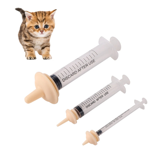 1 Set Pet Kitten Feeding Pacifier Silicone Puppy Pacifier Syringe For Kittens