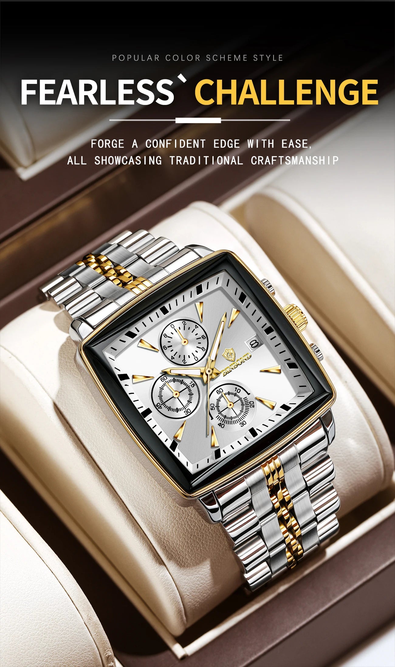 Bennstore BINBOND Luxury quartz watches for men