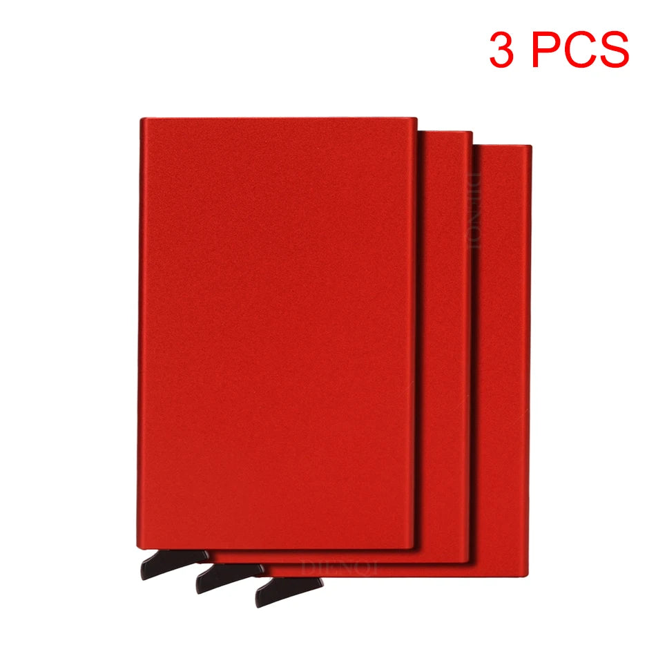 Rfid Credit Card Holder Metal Thin Slim Smart Wallet Men Women Wallets