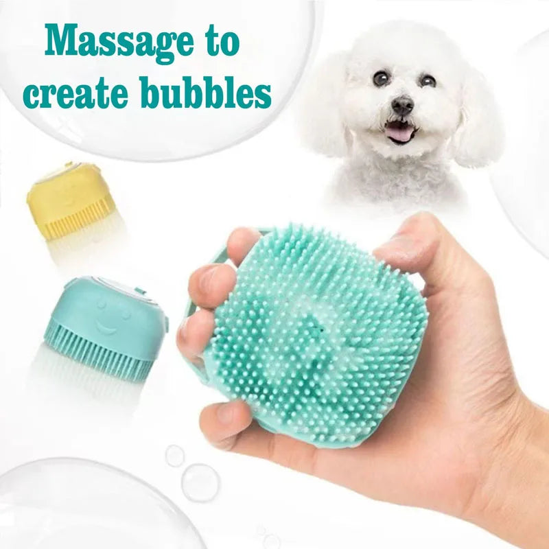 Bath Massage Brush Bathroom Multifunctional Puppy Big Dog Cat Soft Safety Silicone
