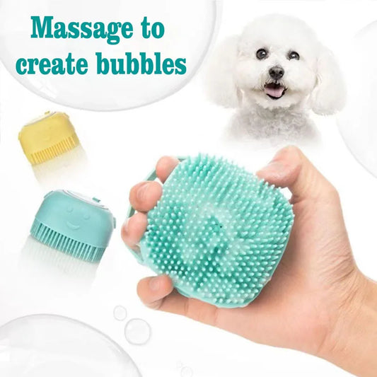 Bath Massage Brush Bathroom Multifunctional Puppy Big Dog Cat Soft Safety Silicone