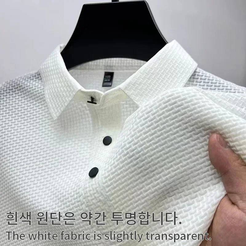 Business Casual Sweat-absorbing Top Brand Clothes Summer New Men's Short