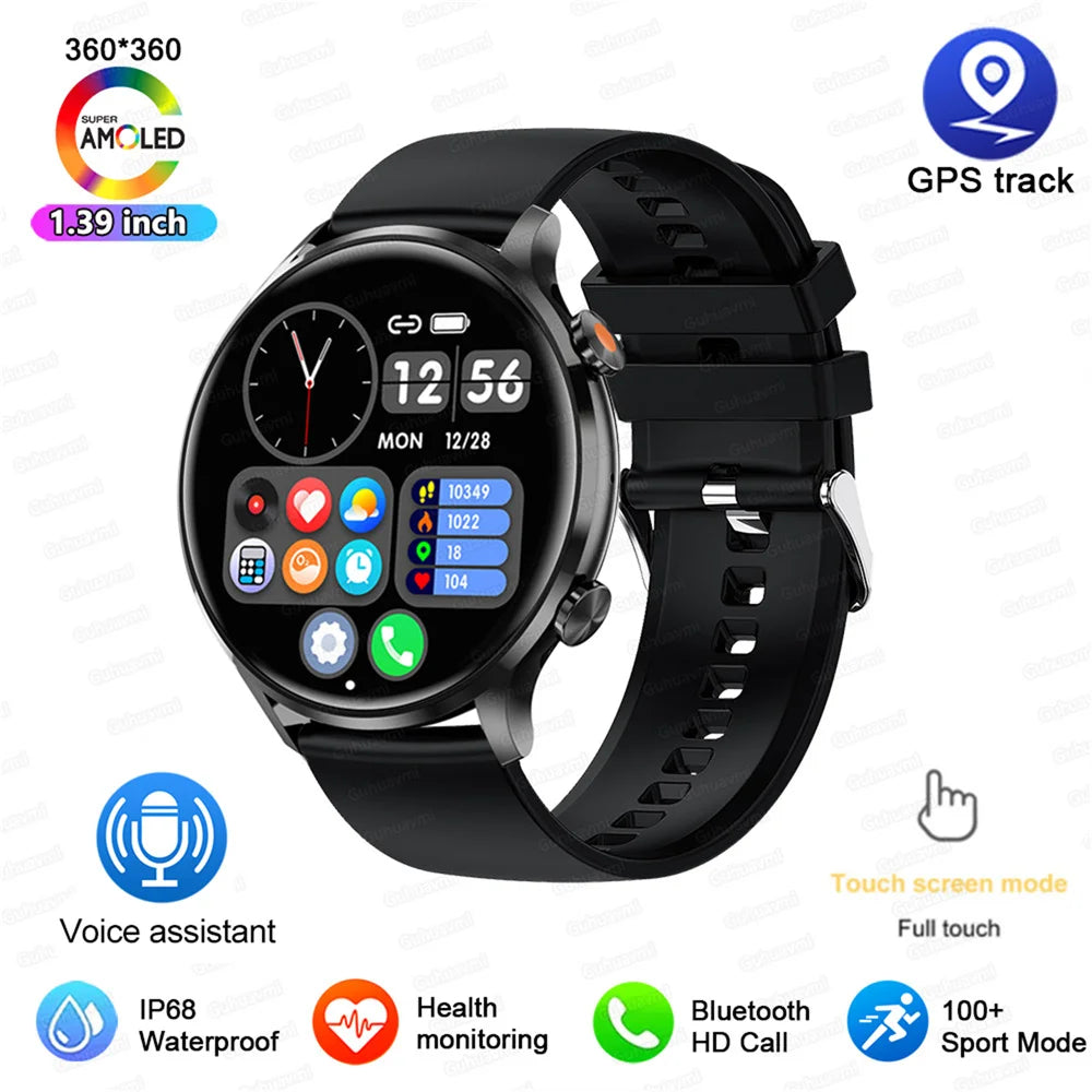 2026 New Smartwatch Women AMOLED HD Screen Always On Display Bluetoothe