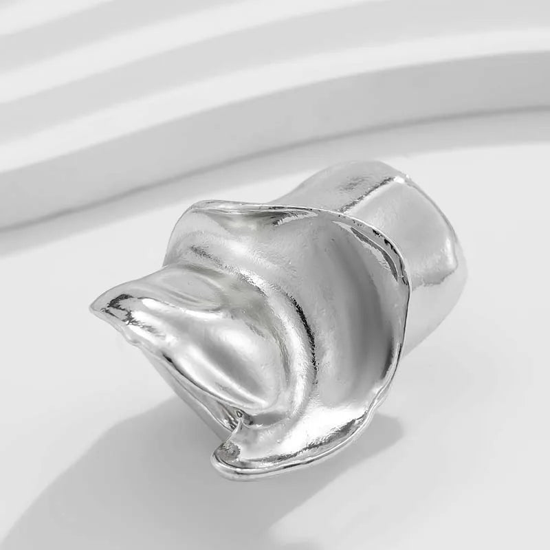 Fashion Metal Irregular Twisted Rings for Women