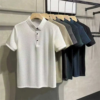 Business Casual Sweat-absorbing Top Brand Clothes Summer New Men's Short