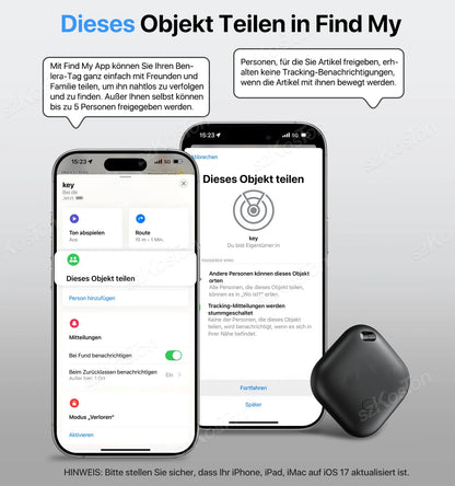 Mini GPS Tracker Compatible with iOS Find My APP Dog Cat Locator Child Finder Pet
