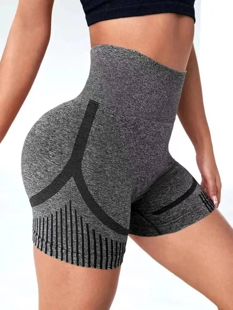 Women Yoga Shorts High Waist Workout Shorts Fitness Yoga Lift Butt Fitness