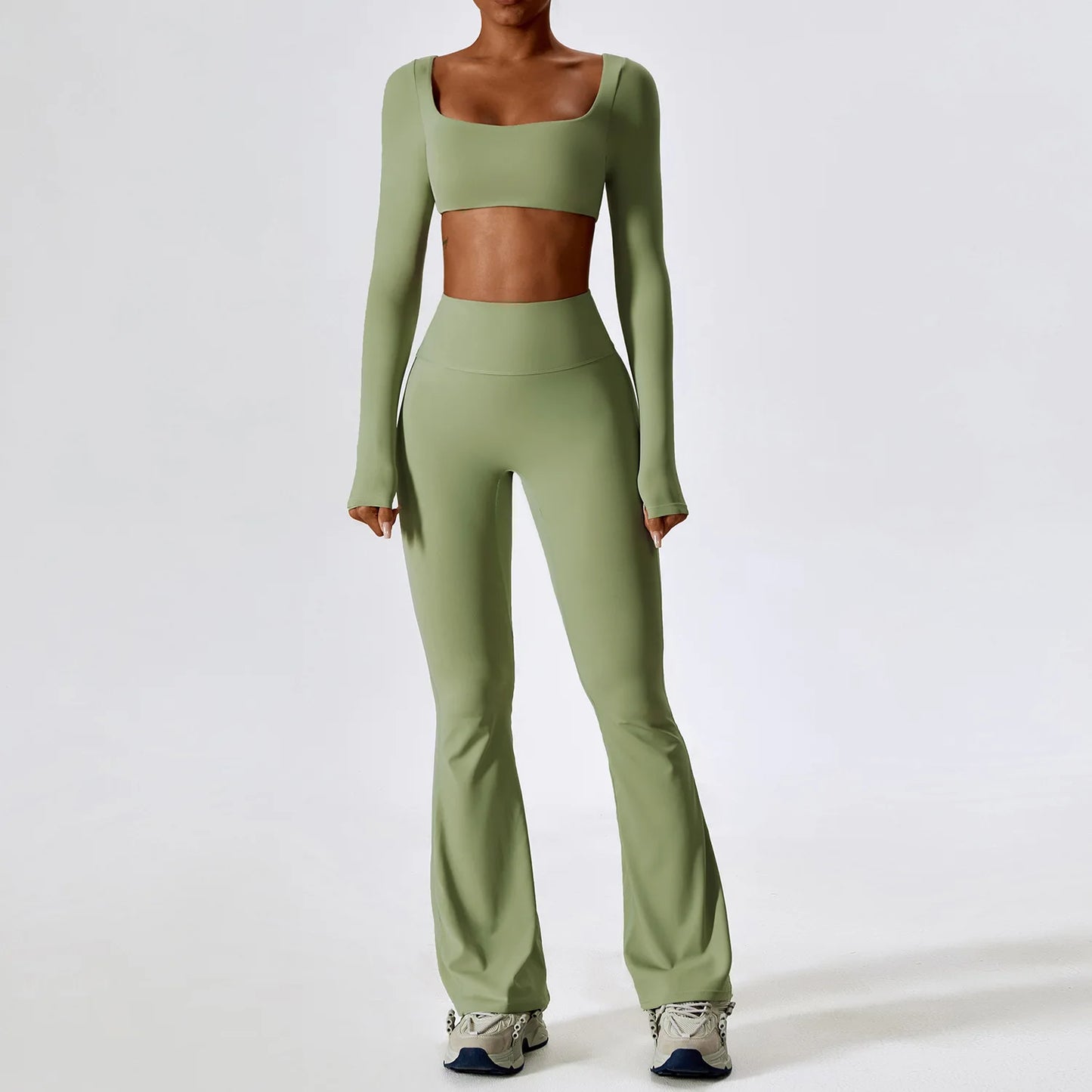 Yoga Set 2PCS Seamless Women Sportswear Workout Clothes Athletic