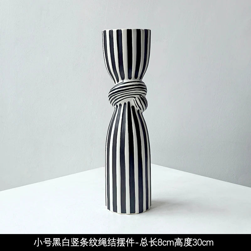 Livetai Wabi-Sabi Ceramic Abstract Sculpture,Handmade Irregular Decorative