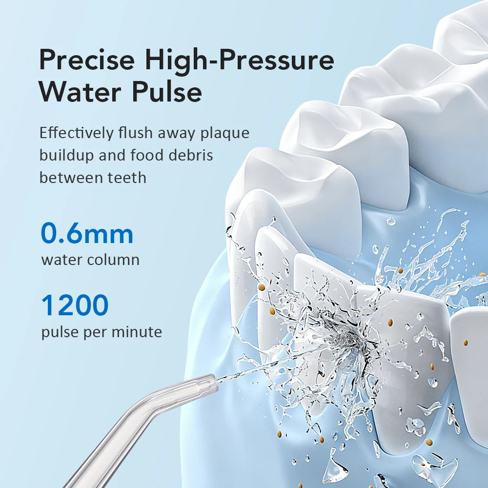 Electric Dental Water Flosser Oral Irrigator Portable Dental Bed Sprinkler