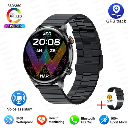 2026 New Smartwatch Women AMOLED HD Screen Always On Display Bluetoothe