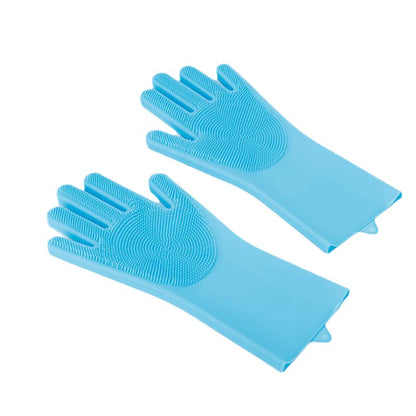 Pet Grooming Cleaning Gloves Dog Cat Bathing Shampoo Glove Scrubber Magic