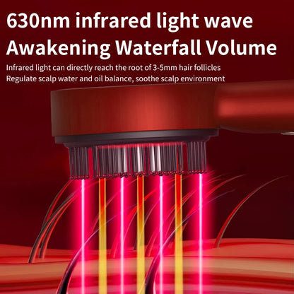 Electric Hair Regrowth Brush with Infrared Light Machine