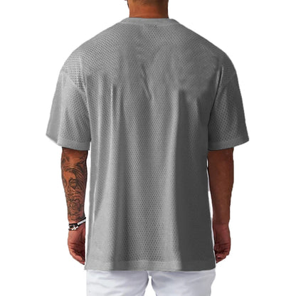 Oversized Loose Men's Casual Sport T-Shirt Gym Bodybuilding Fitness