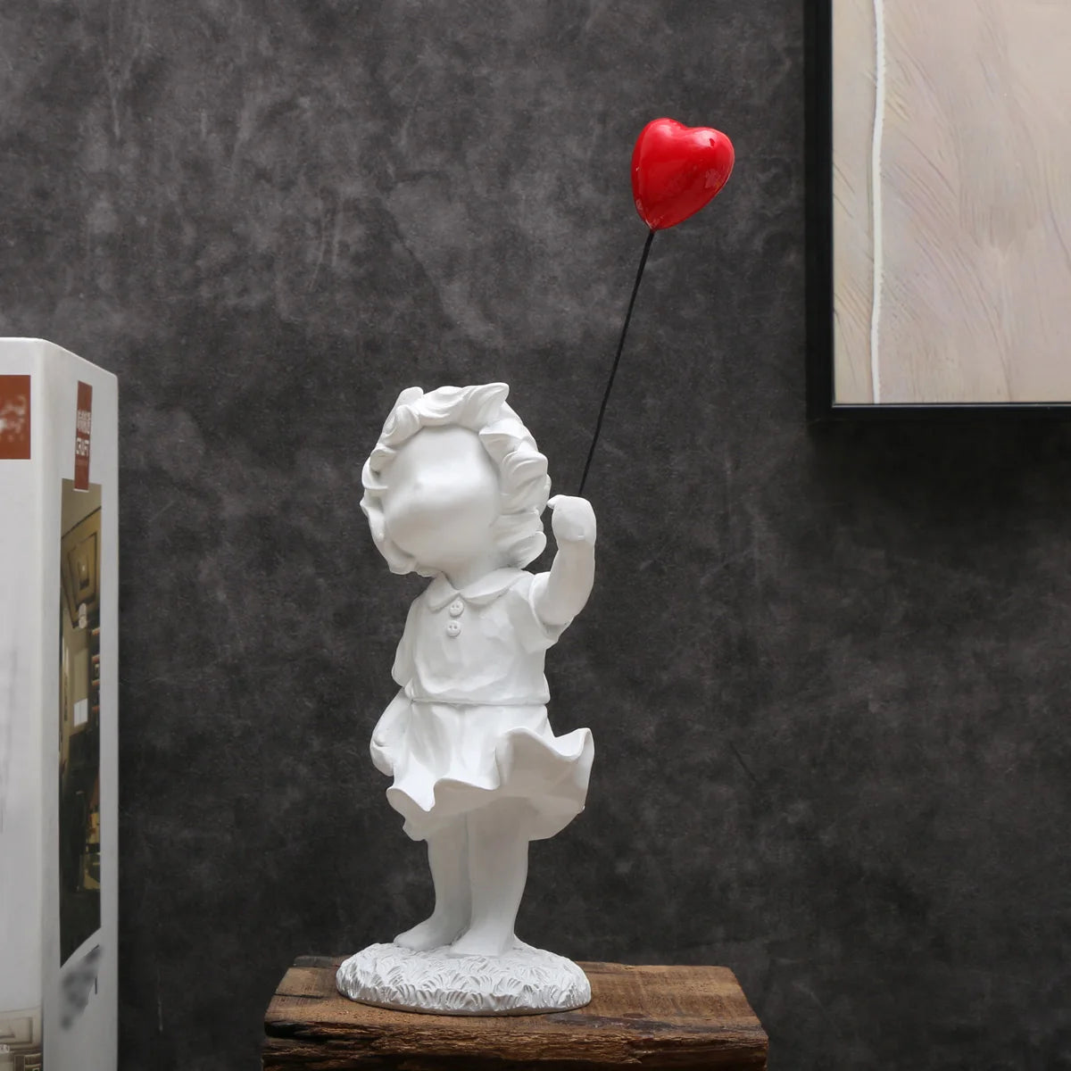 Banksy Heart Balloon And Flying Girl Inspired Artwork Modern