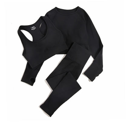 WAREBALL 2/3/4pcs Seamless Yoga Set Gym Clothes Sportswear Yoga
