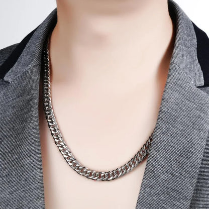 925 Sterling Silver 45-60cm 10mm Cuban Chain Necklace For Man Fashion