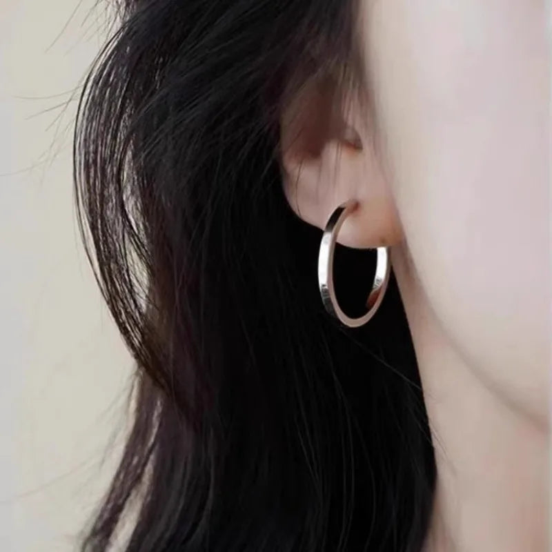 New Fashion Classics Simple Big Round Hoop Earrings  New Arrival