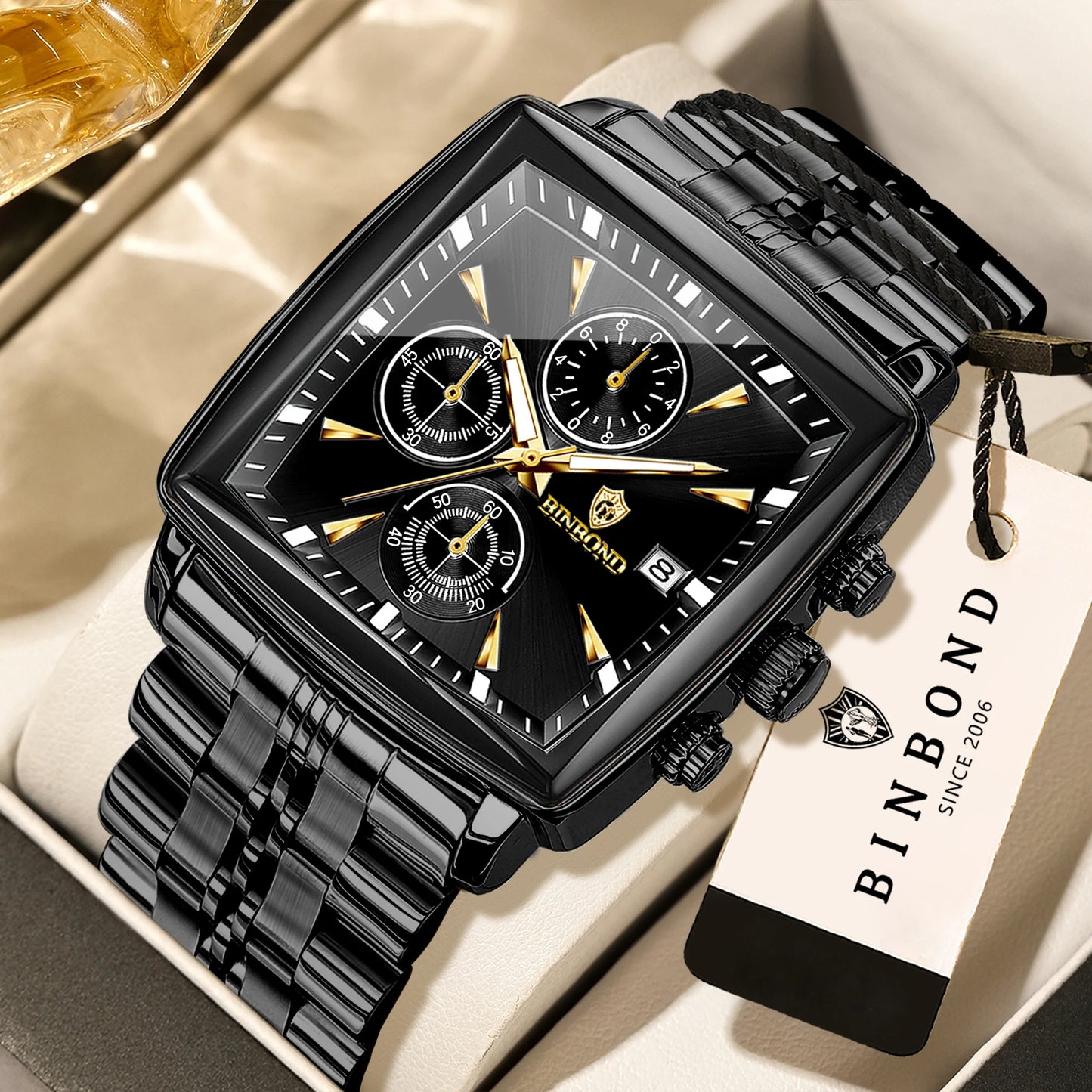 Bennstore BINBOND Luxury quartz watches for men