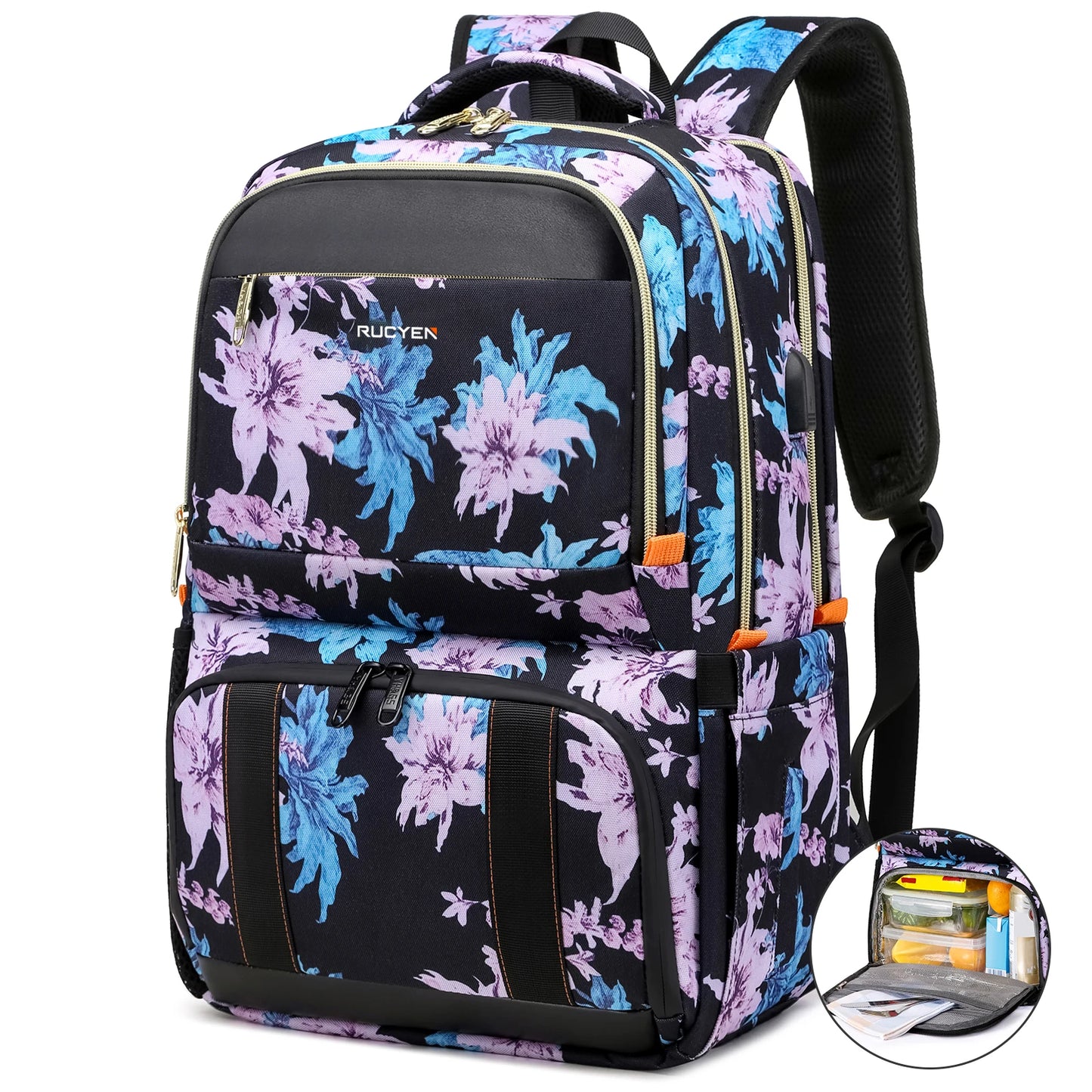 Lunch Backpack Insulated Cooler Picnic Bag Multifunctional