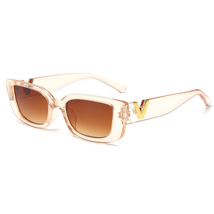 Fashion Rectangle Sunglasses Women Luxury Brand Vintage