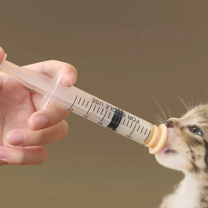 1 Set Pet Kitten Feeding Pacifier Silicone Puppy Pacifier Syringe For Kittens