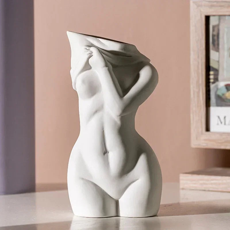 Female Body Vase Resin Sculpture Woman  Decoration
