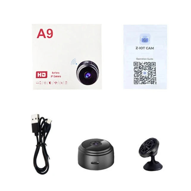 A9 Mini WiFi Wireless Security Camera Remote
