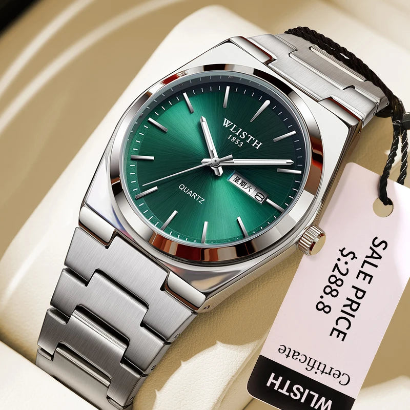 bennstore Man Watch Quartz Watch Luxury Waterproof Luminous