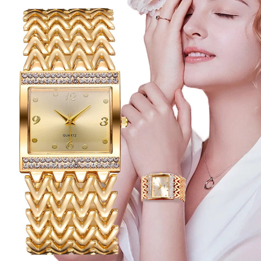 Luxury Golds Ladies Bracelet Watch  for women fashion