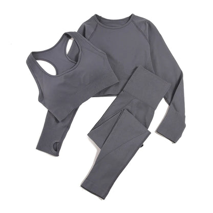 WAREBALL 2/3/4pcs Seamless Yoga Set Gym Clothes Sportswear Yoga