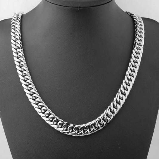 925 Sterling Silver 45-60cm 10mm Cuban Chain Necklace For Man Fashion