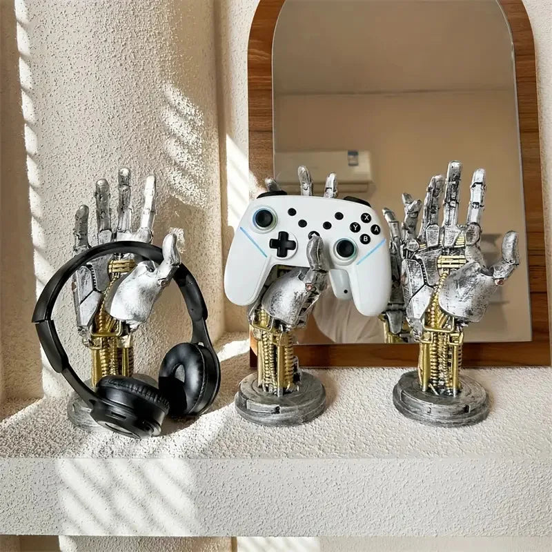 Futuristic Sci-fi Style Robotic Arm Decoration Gamepad Holder Boy Desk Cool