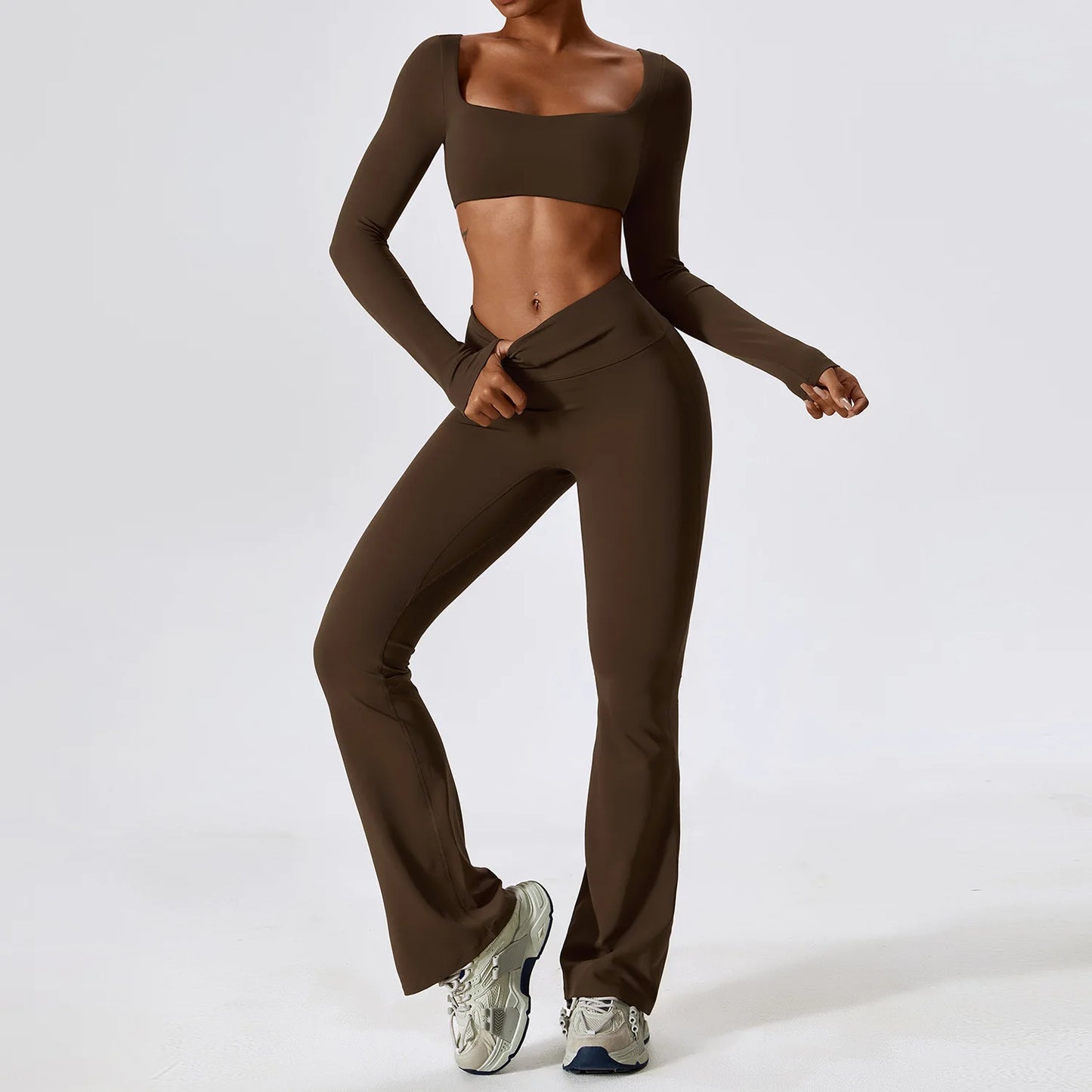 Yoga Set 2PCS Seamless Women Sportswear Workout Clothes Athletic