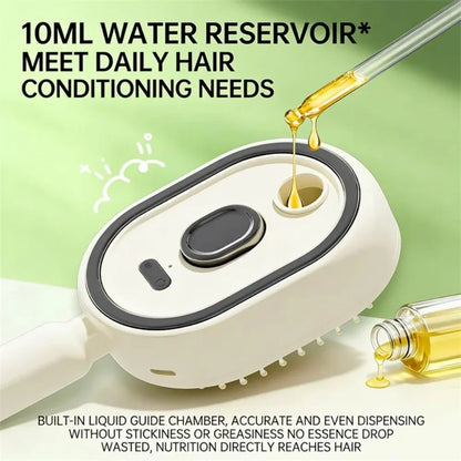 Multifunctional Massage Comb,Electric Spray for Women