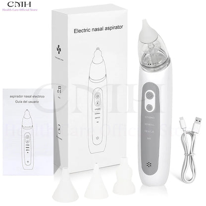Electric Baby Nasal Aspirator 3 Suction Modes Rechargeable