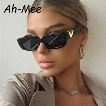 Fashion Rectangle Sunglasses Women Luxury Brand Vintage