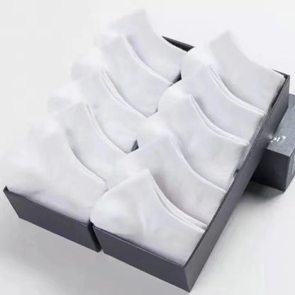 10pairs/Lot Men's Socks Casual Boat Socks Black Business Socks Solid