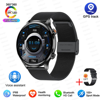2026 New Smartwatch Women AMOLED HD Screen Always On Display Bluetoothe