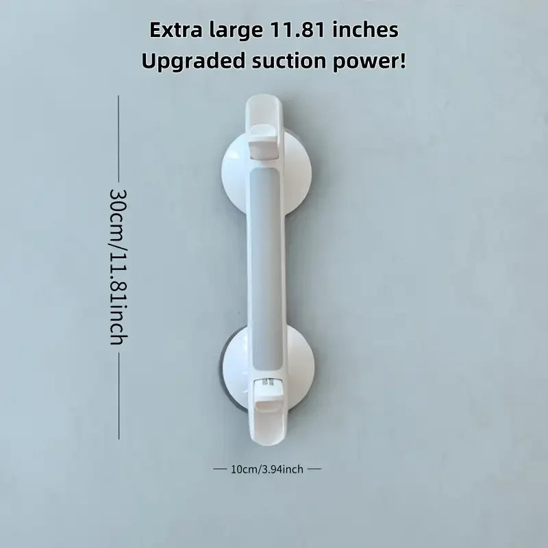1Large Size17inch bathroom safety grab bars：No drilling required